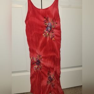 Pineapple Moon Hawaiian red dress
